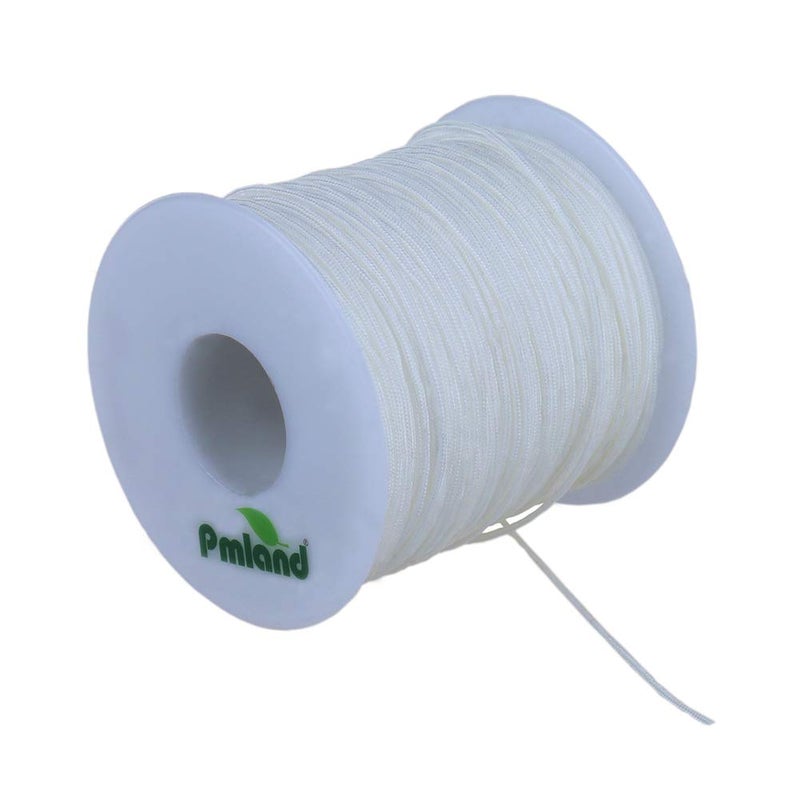 PMLAND 1 X Roll of 100 Yards Lift Shade Cord 1.2 mm - White - Image 1